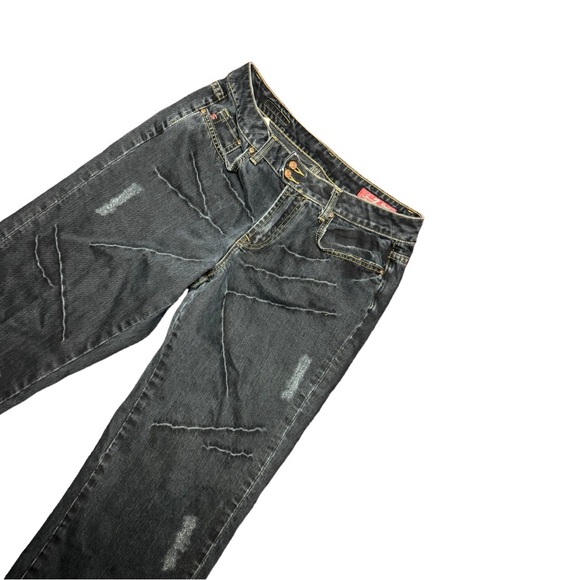 Seven7 Distressed Y2K Wide High Waist Distressed Jeans - Picture 2 of 14